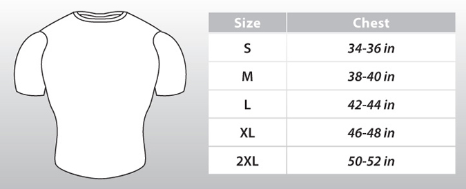 Custom Sublimated Softball Jerseys and Uniforms: Size Chart